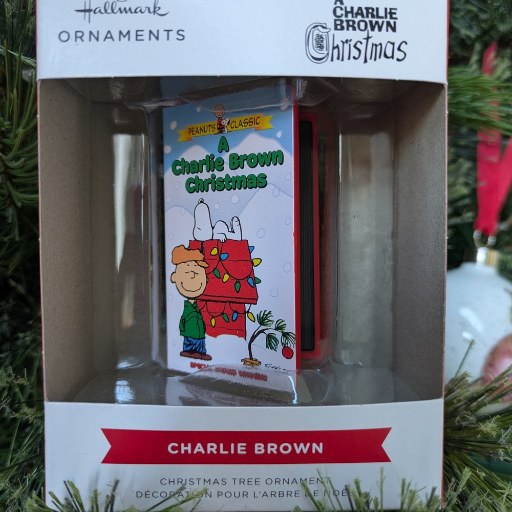 Hallmark Charlie Brown Christmas VHS Ornament - Picture 2 of 4